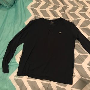 Lacoste Men's Navy Henley: size 5